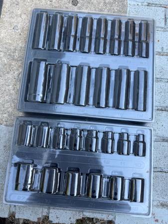 Pittsburgh 1/2 Impact Socket Sets (metric) 1