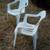 2 CHILD CHAIRS Lawn Yard Furniture Patio Children Seat White Plastic 1 thumbnail