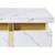Homy Casa · White Square Coffee Table, Modern Storage Drawers 11 thumbnail