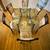 VINTAGE GLASS WROUGHT IRON DINING ROOM TABLE SET 2 thumbnail
