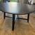 Black circular IKEA Kragsta coffee table & one matching end table 9 thumbnail