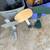 Numerous Vtg stool backrests - wood & metal - very good 2 thumbnail