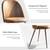 BLACK FRIDAY SALE!Homy Casa- Haven Dining Chairs Set of 2, Suede Brown 4 thumbnail