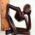 Hand Caved Wood Thinking Man Statue 4” 1 thumbnail