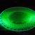 Uranium glass plate with laced edge. Diamond pattern. 2 thumbnail