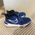 Little Kids Size 2.5- Nike Team Hustle D 10 in Blue lightly worn 3 thumbnail
