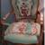 Beautiful Vintage Embroidered Pair of Chairs 10 thumbnail