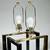 (2pc) Pair Contemporary Geometric Large Brass Table Lamps 6 thumbnail
