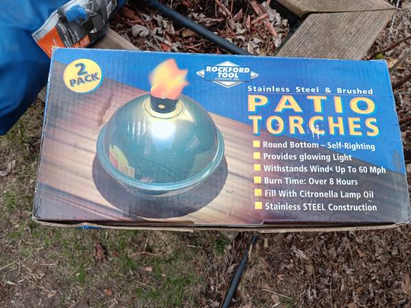 Rockford Tool Stainless Steel Patio Lamps 1