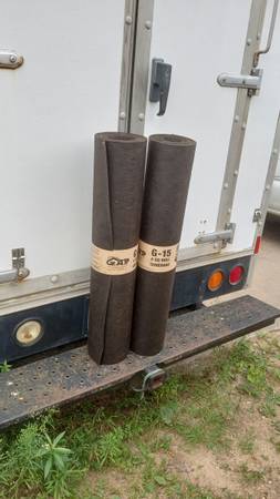 Two Rolls of Tar Paper 15 pound roofing felt, brand new 1