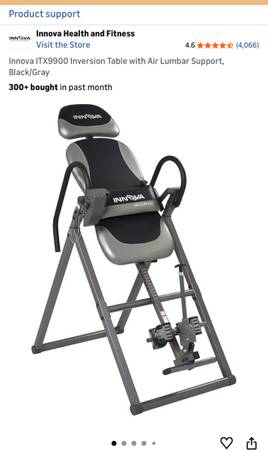 Price reduced! Innova IXT 9900 inversion table 1