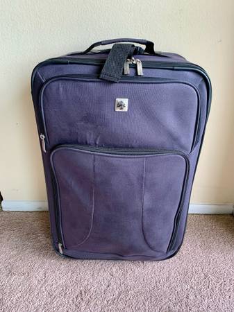 Expandable Softside 25” Suitcase Luggage in Grey 1