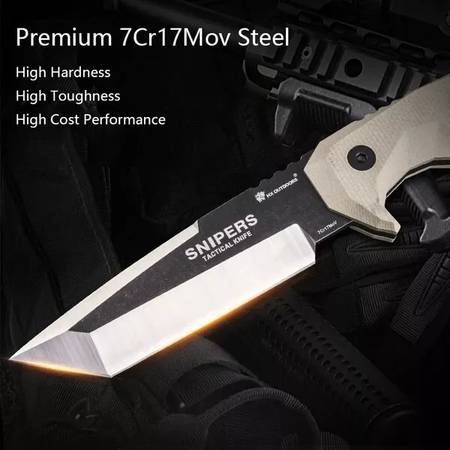 Navaja Tactical M.E. Snipers Tanto de Hoja Completa con Mango G10 (3,54'' 7Cr17) D-183 - $65 (los angeles)63471349964419123