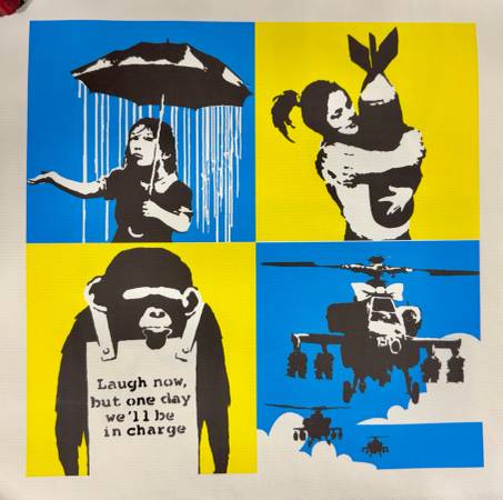 Banksy Limited Edition Prints on Canvas 1