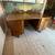 Rare Walnut Antique Executive Desk with Typewriter Drawer 63” L 3 thumbnail