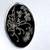 Antique 1940s Silver 950 MUTO Japanese Etched Black Oval Brooch Pin 5 thumbnail
