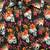 Brooklyn Standard Black Floral Skull Hawaiian Print Button Up Shirt Me 2 thumbnail