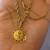 18K yellow Gold Necklace with Very Special Design 12 thumbnail