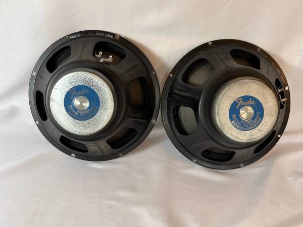 12” Fender “Blue Label” Matched Pair - from 1979 Twin Reverb 1