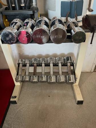Dumbbell Rack & Weights 1