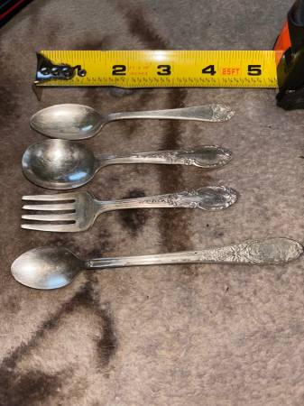 Antique silver plate silverware 1