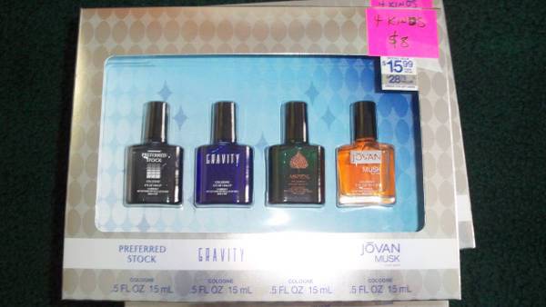 4 Cologne Gift Sets:Preferred Stock,Gravity,Aspen&JovanMusk-Half Price 1