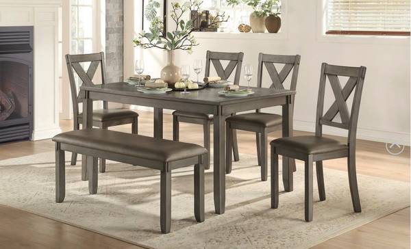 Hardwood Dining Set Delivery and Setup Included!! Brand New! 1