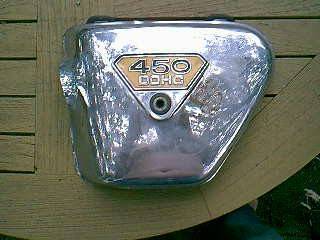 Vintage Chrome CB450 Side Cover 1