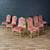 Set of 8x French Style Painted & Carved Wood Dining Chairs, c.1950’s 3 thumbnail