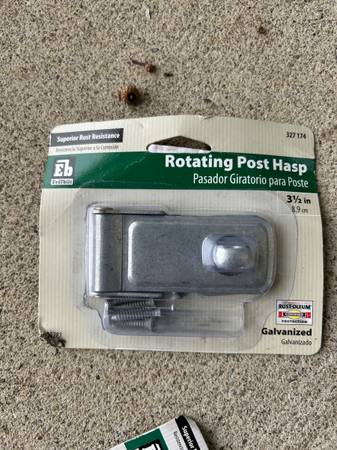 Rotating post hast latch 1