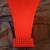 Mid century Asian influence mixed use Red metal waste basket 7 thumbnail