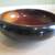 Gorgeous Large Solid Mahogany Black Lacquered Wood Bowl 2 thumbnail