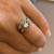 Natural Diamond in18K White Gold Engagement or Cocktail Ring (Size 7) 12 thumbnail