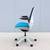 Steelcase New Series 1 Ergonomic Office Chair in Blue Fabric and Mesh 11 thumbnail