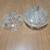Vintage cut glass candy bowl 2 lids 1 thumbnail