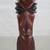 African Solid Hardwood Hand Carved Folk Art Tribal Princess 17" Tall 2 thumbnail