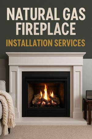 🔥Natural Gas Fireplace Installation Services 🔥 1