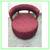 Village West Design Custom Made Swivel Club Chairs In Raspberry 3 thumbnail