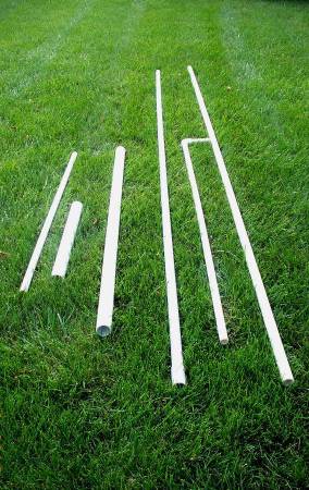 PVC Plastic Pipe 6 piece LOT Routing Water Wires Building 10 Feet 1