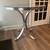 36” Round Chrome & Glass Top Dining Table 2 thumbnail