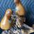 PAIR SIGNED JACK FRANCIS HAND CARVED WOOD QUAILS 4 thumbnail