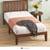 Espresso Dark Brown Sawiris Solid Wood Low Profile Platform Bed Twin 2 thumbnail