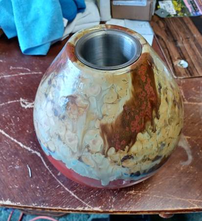 Beautiful Décor Ceramic Firepot with 6 Solid Gel Cans 1