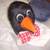 VINT HALLOWEEN PENGUIN PARADE HEAD COSTUME W/SUIT TOMATO &BANANA 6 thumbnail