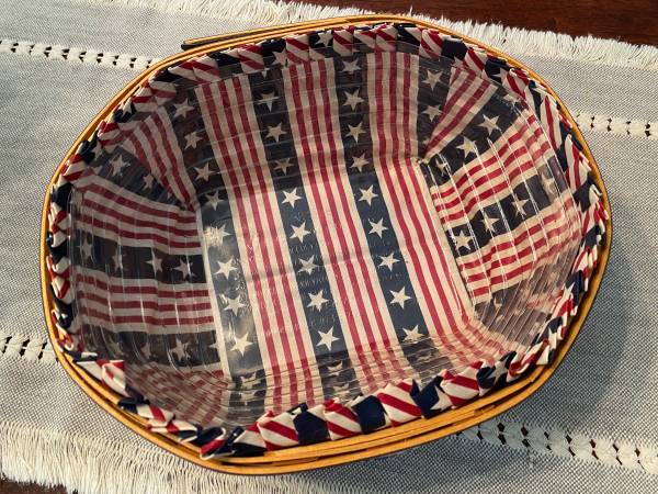 Conjunto de cestas Longaberger All American firmado - $7063471458358145121