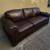 DARK BROWN LEATHER SOFA 2 thumbnail