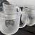 ** 4  textured glass beer/coffee mugs ** 1 thumbnail