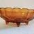 Vintage 1960's Indiana Amber Glass Large Footed Oval Fruit Bowl 2 thumbnail