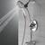 New DELTA Chrome Bathtub & Shower Faucet w/Valve 6 thumbnail