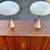 ORIGINAL Mid Century Laurel  Mushroom Table Lamps Bill Curry 2 thumbnail